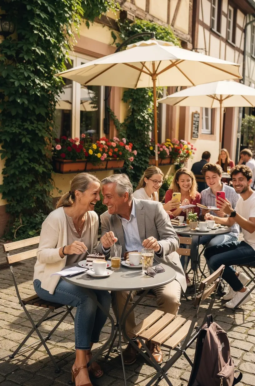 Lokaler Wochenmarkt mit frischen, saisonalen Produkten und freundlichen Händlern.